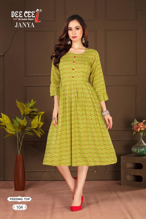 Deecee Janya Rayon Printed Feeding Kurti Collection